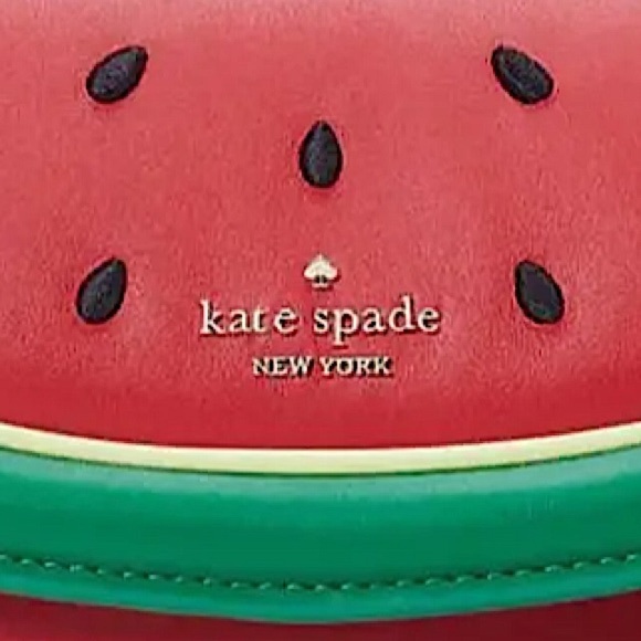 π₯ NWT Kate Spade NY Puffy Novelty Watermelon Crossbody Purse MSRP $399 - Picture 5 of 12